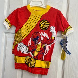 BOXEROOS Boys POWER RANGERS WILD FORCE Pajamas SIZE 8 Brand New NWT